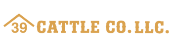 Rafter 39 Cattle Co. LLC. Logo Gold